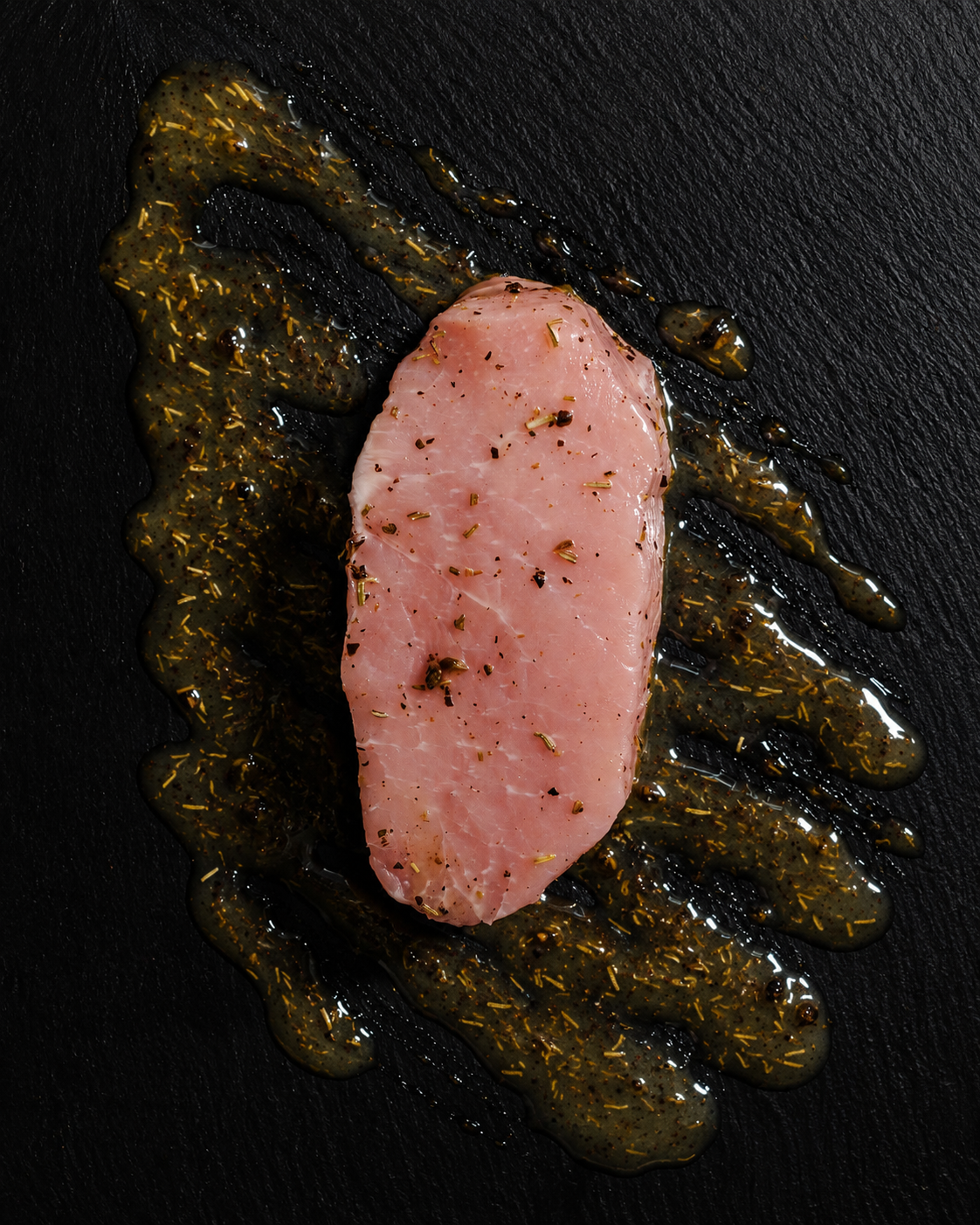 Lonza di suino а tranci marinata