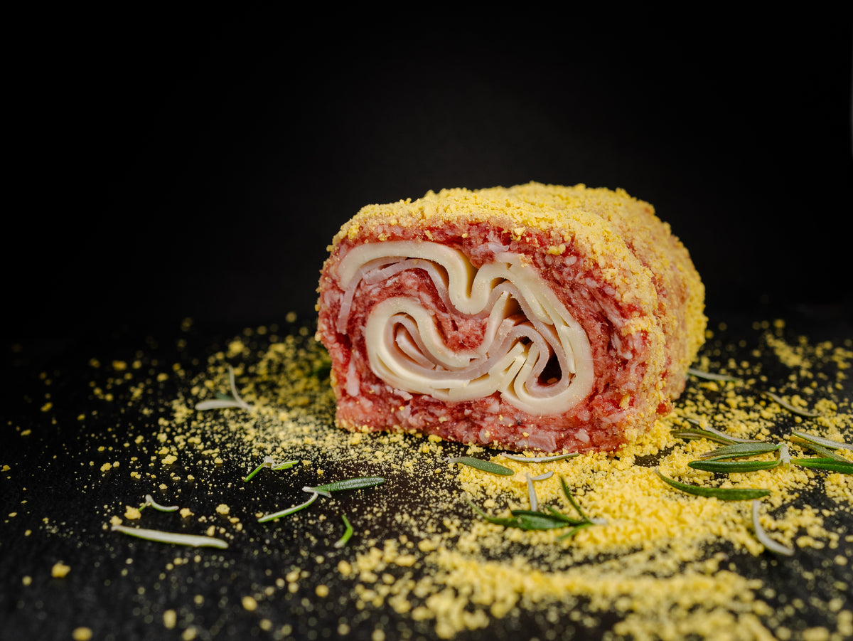 Girelle croccanti cotto e formaggio
